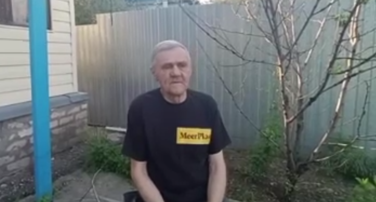 Янош Малиновский. Стоп-кадр видео из Telegram-канала "Новое время Михайловка" от 07.05.25, https://t.me/new_newtime/8018.